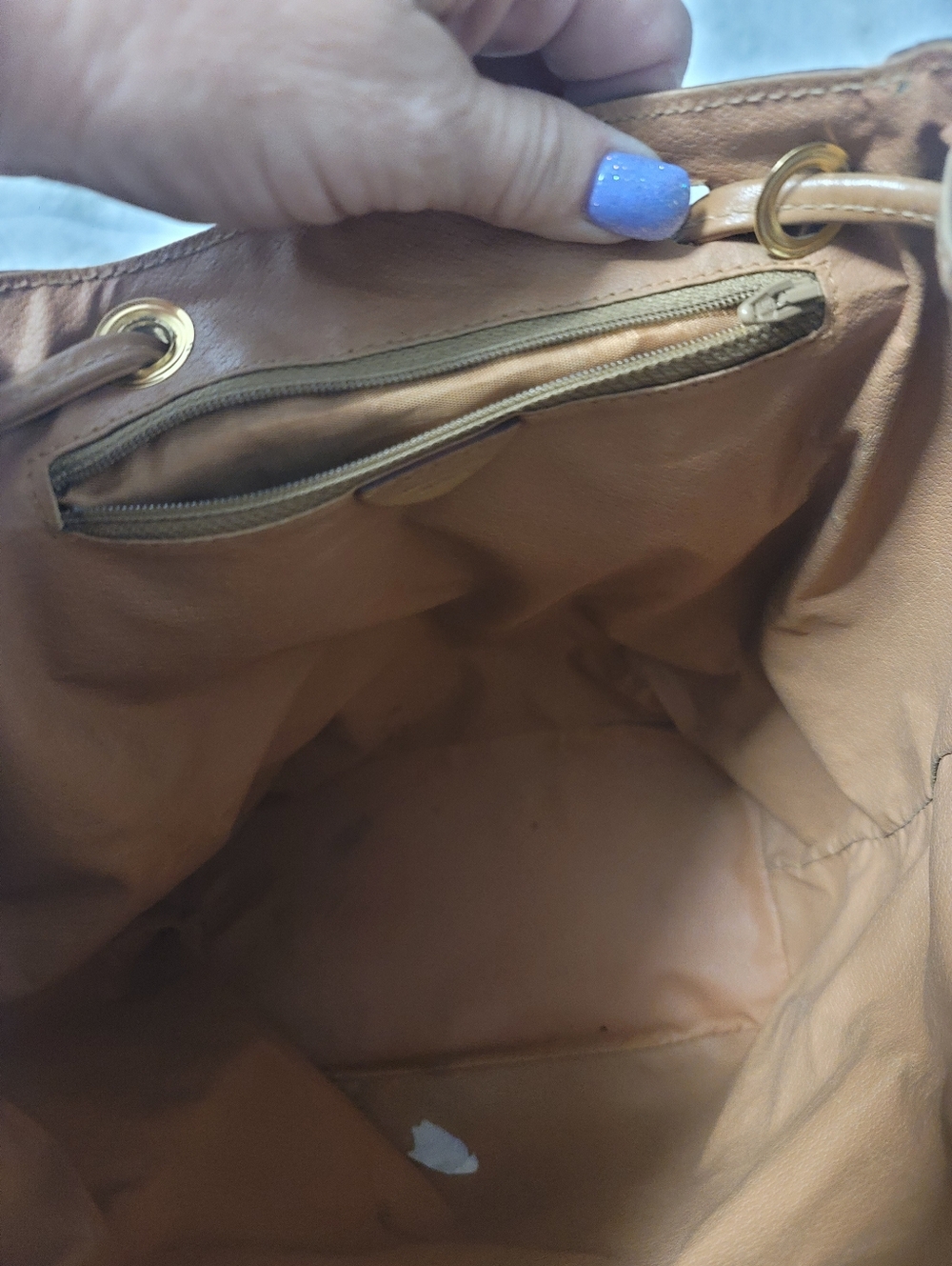CELINE Logo Macadam Pattern Backpack Bag Brown - Picture 3 of 11